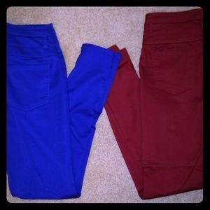 2 Pairs Refuge High Waist Skinny Jeans